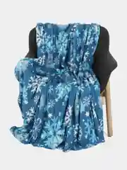 Лазурный плед флисовый 180/200 см