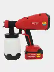 Краскораспылитель аккумуляторный WORTEX 18 В, АКБ и ЗУ., бак 1 л, 0333270