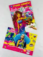 Барби Книжка Альбом для девочек роспись цифры кукла Barbie