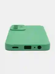 Зеленый чехол для Samsung Galaxy A15, Самсунг Галакси A15, с защитой камеры