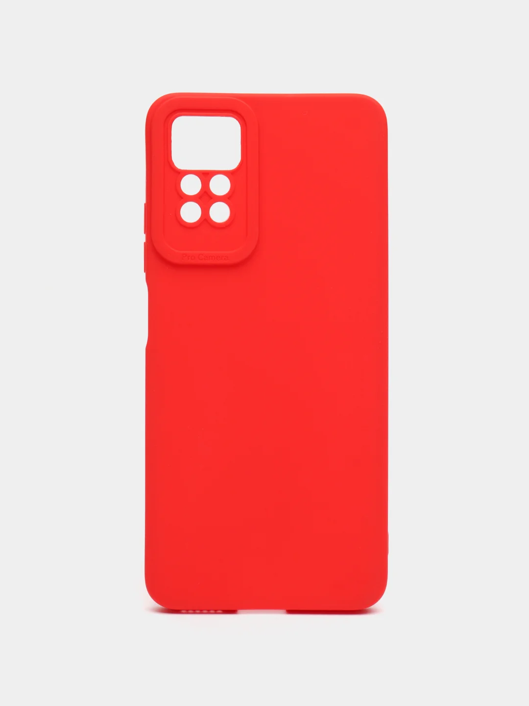 Красный чехол для Xiaomi Redmi Note 12 Pro 4G / Note 11 Pro (Редми Нот 12, 11, Про), с защитой