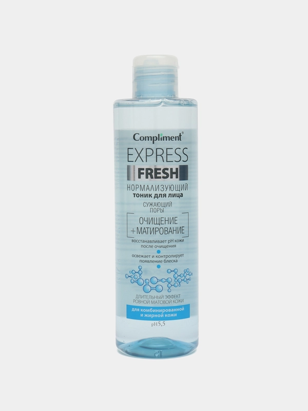 Compliment Express Fresh Нормализующий тоник для лица сужающий поры 250 мл
