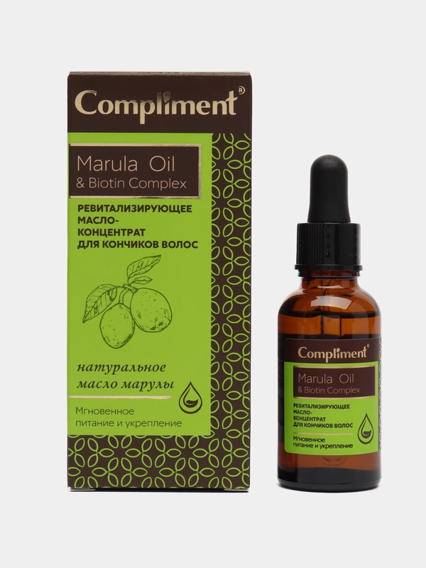 Compliment Ревитализирующее масло-концентрат для кончиков волос Marula Oil 25 мл