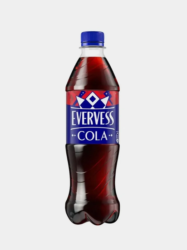 Газированный напиток EVERVESS "Кола", без сахара, 0,5 л