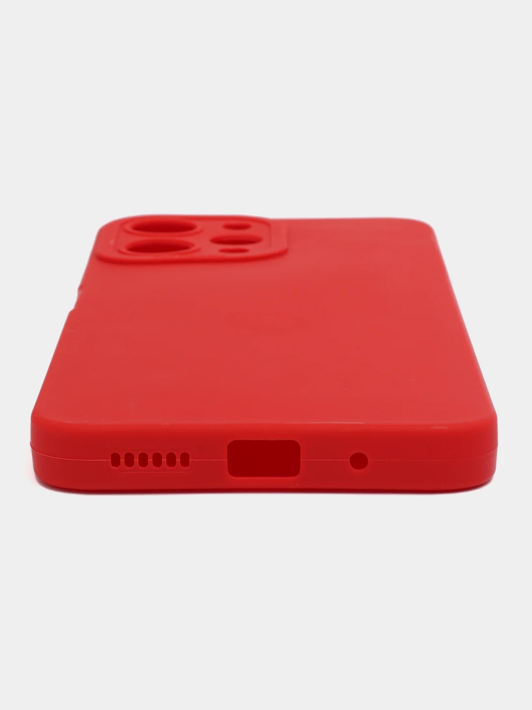 Красный чехол для Xiaomi Redmi 12 4G, Сяоми Редми 12 4G, противоударный, с защитой камеры
