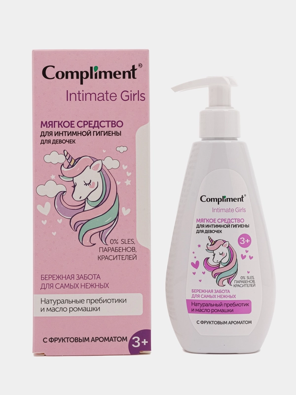Compliment Intimate Girls Мягкое Средство для интимной гигиены для девочек 3+, 200 мл