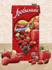Напиток сокосодержащий Любимый "Земляничное лето", 1,93 л