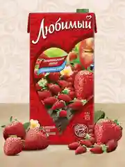 Напиток сокосодержащий Любимый "Земляничное лето", 1,93 л