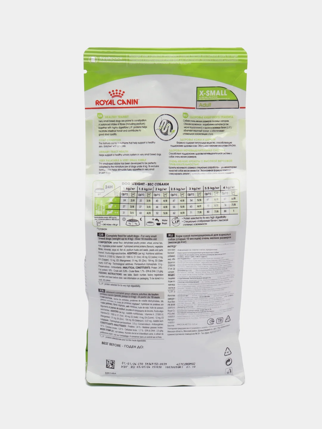 Сухой корм Royal Canin для собак миниатюрных пород  в возрасте от 10 мес. 500гр
