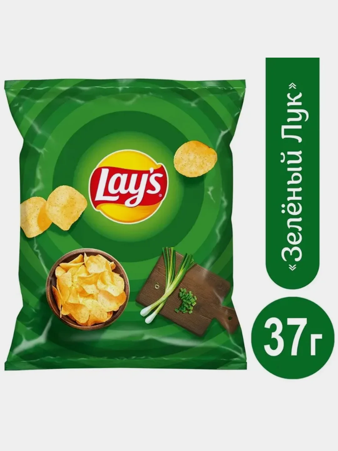 Чипсы LAYS "Молодой зеленый лук", 37 г