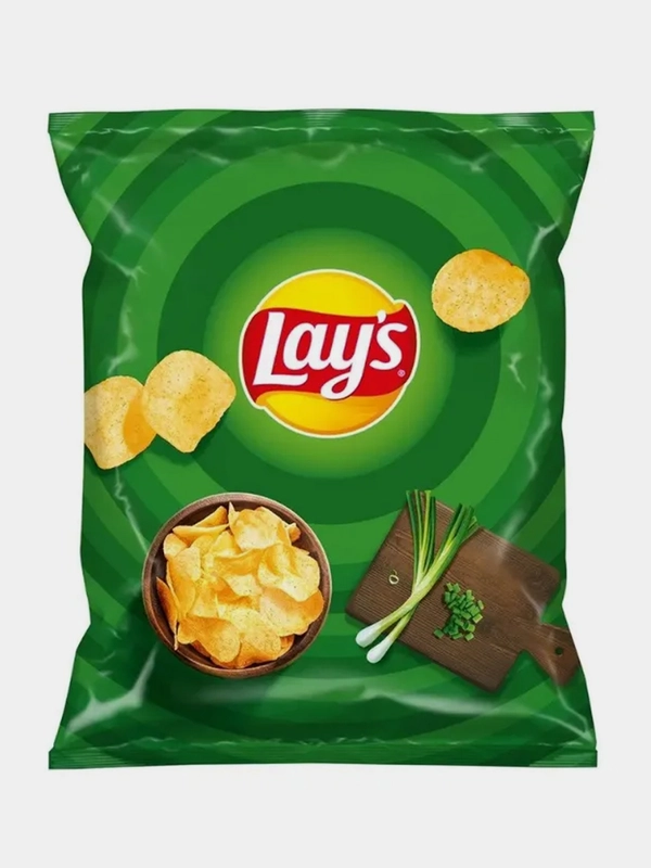 Чипсы LAYS "Молодой зеленый лук", 37 г