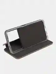 Золотой чехол-книга Infinix 12Vip с кармашком для карт и подставкой