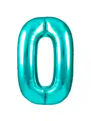 Бирюзовый воздушный Шар (40/102 см) Цифра разные цвета