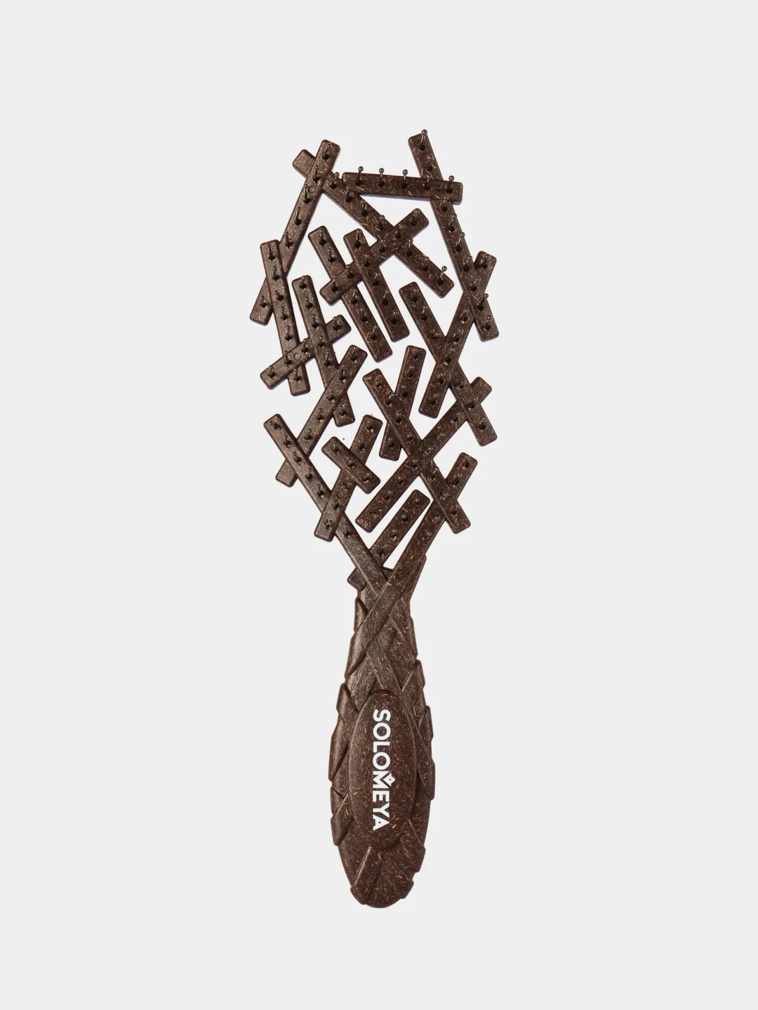 Био-расческа для волос Solomeya из кокосового волокна/ Bio Nest Brush Coconut Husk, 1 шт