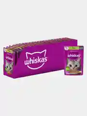 Влажный корм для кошек WHISKAS, паштет с уткой, 28 штук по 75 г