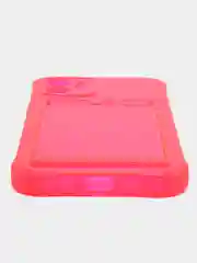 Фуксия чехол iPhone, Айфон 12, прозрачный, силиконовый, с карманом для карт