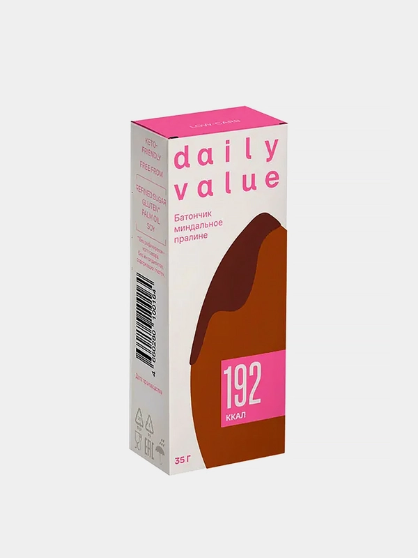 Батончик Daily Value, низкоуглеводный, десертный, 35 г