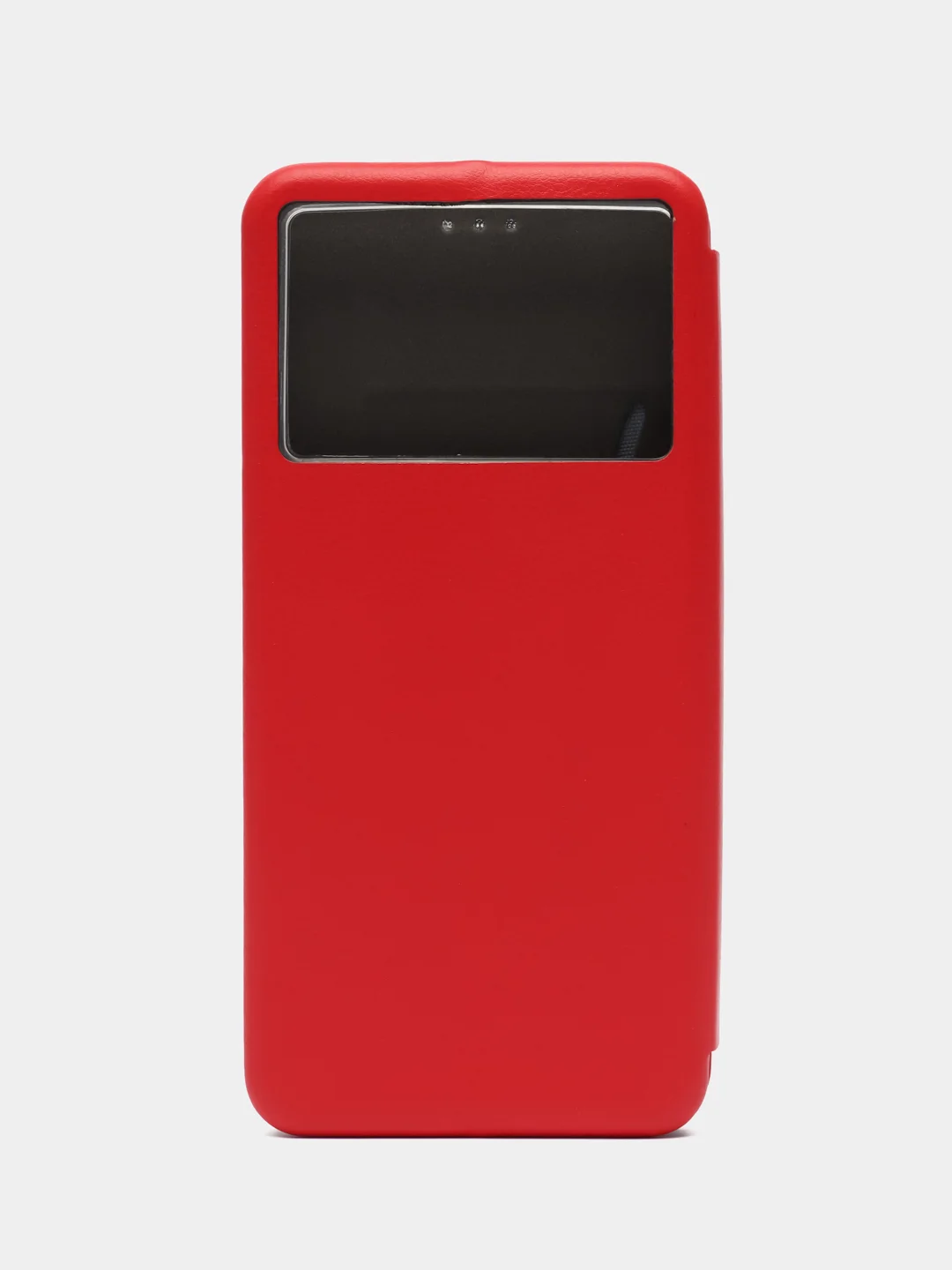 Алый чехол-книга Infinix 12Vip с кармашком для карт и подставкой