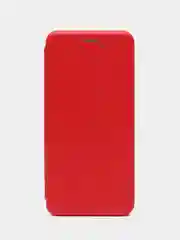 Алый чехол-книга Infinix 12Vip с кармашком для карт и подставкой