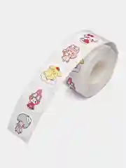 Разноцветный наклейки новогодние, поощрительные, детские, для творчества в рулоне,стикеры 500 шт
