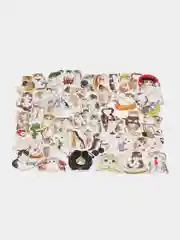 Белый наклейки котики, детские, поощрительные, стикеры 50 штук в наборе