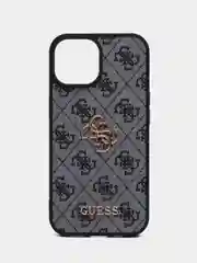 Синий чехол Guess PU leather для iPhone 15 из экокожи, синий