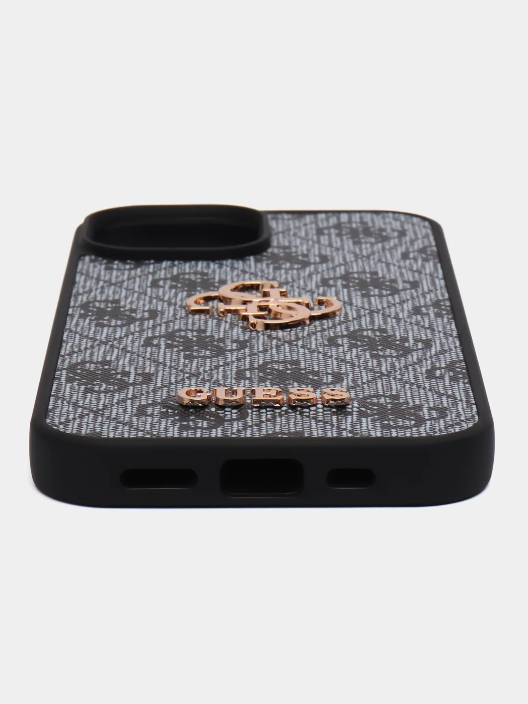 Синий чехол Guess PU leather для iPhone 15 из экокожи, синий