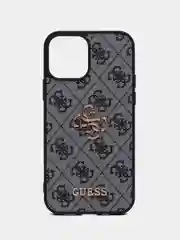 Синий чехол Guess PU leather iPhone 12 из экокожи синий