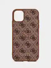 Коричневый чехол Guess PU leather iPhone 11 из экокожи коричневый