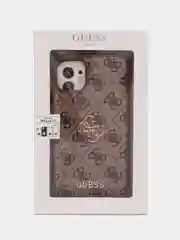 Коричневый чехол Guess PU leather iPhone 11 из экокожи коричневый