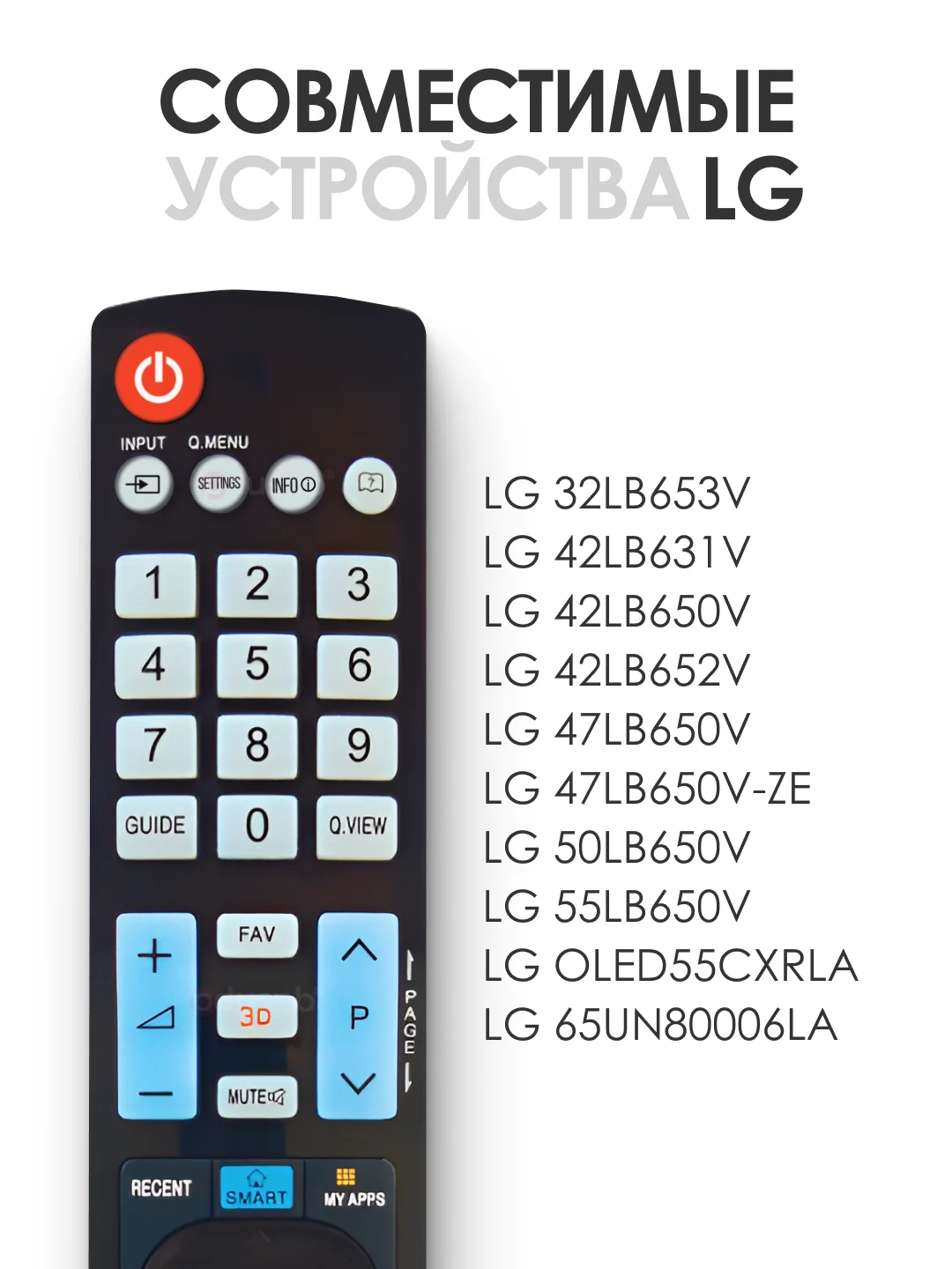 Пульт ду для телевизора LG magic motion Smart TV / AKB73756564 (AKB73756565)