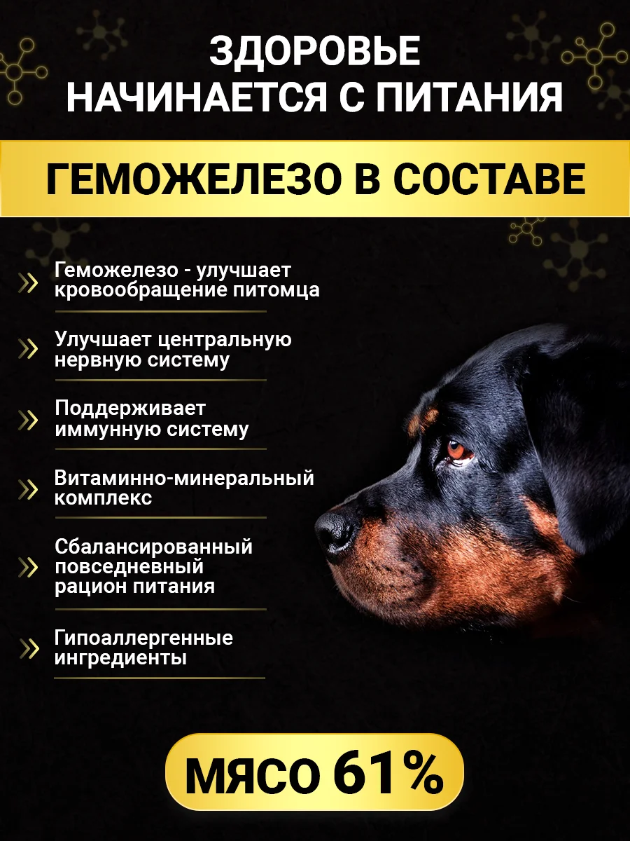 Корм сухой для собак крупных пород с индейкой, 10 кг+ 2 кг в подарок