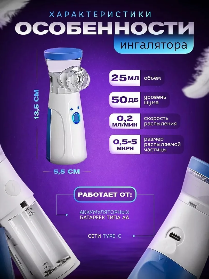 Портативный ингалятор, небулайзер