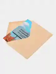 Лазурный открытки большие (10*15 см). Открытка с текстом для мини подарков