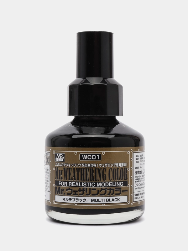 WC01 Смывка 40мл MR.WEATHERING COLOR WC01 MULTI BLACK