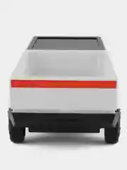Белый радиоуправляемая машинка Cybertruck Tesla, на пульте управления 1:18 (кибертрак, тесла)