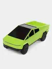 Салатовый радиоуправляемая машинка Cybertruck Tesla, на пульте управления 1:18 (кибертрак, тесла)