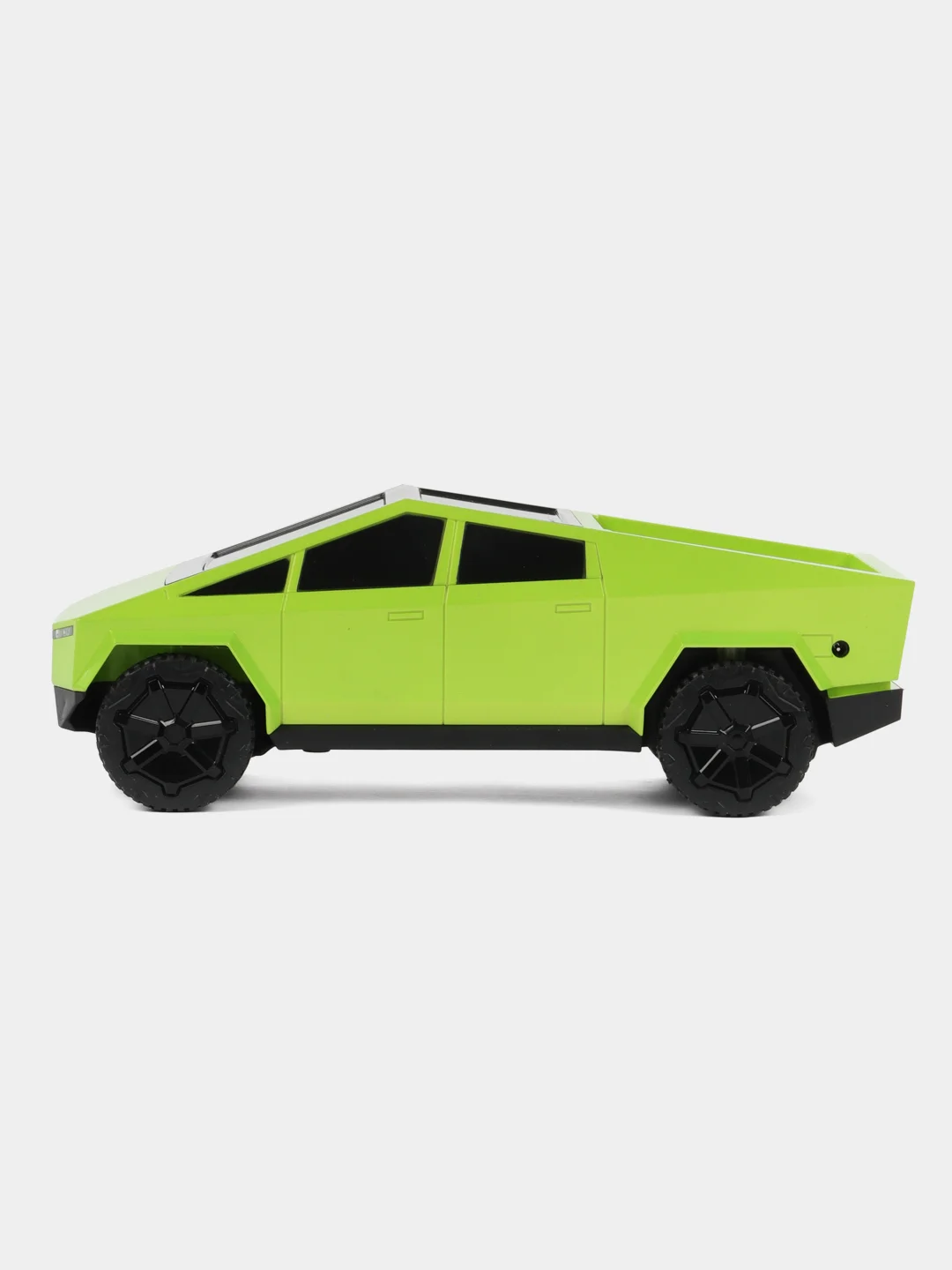 Салатовый радиоуправляемая машинка Cybertruck Tesla, на пульте управления 1:18 (кибертрак, тесла)