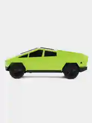 Салатовый радиоуправляемая машинка Cybertruck Tesla, на пульте управления 1:18 (кибертрак, тесла)