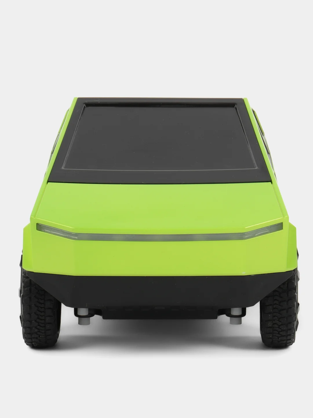 Салатовый радиоуправляемая машинка Cybertruck Tesla, на пульте управления 1:18 (кибертрак, тесла)