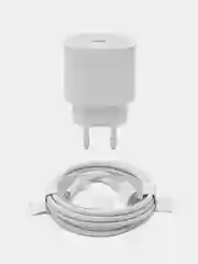 Молочный зарядное устройство для iPhone и Android 25w Type-C Lightning,, зарядка шнур блок кабель