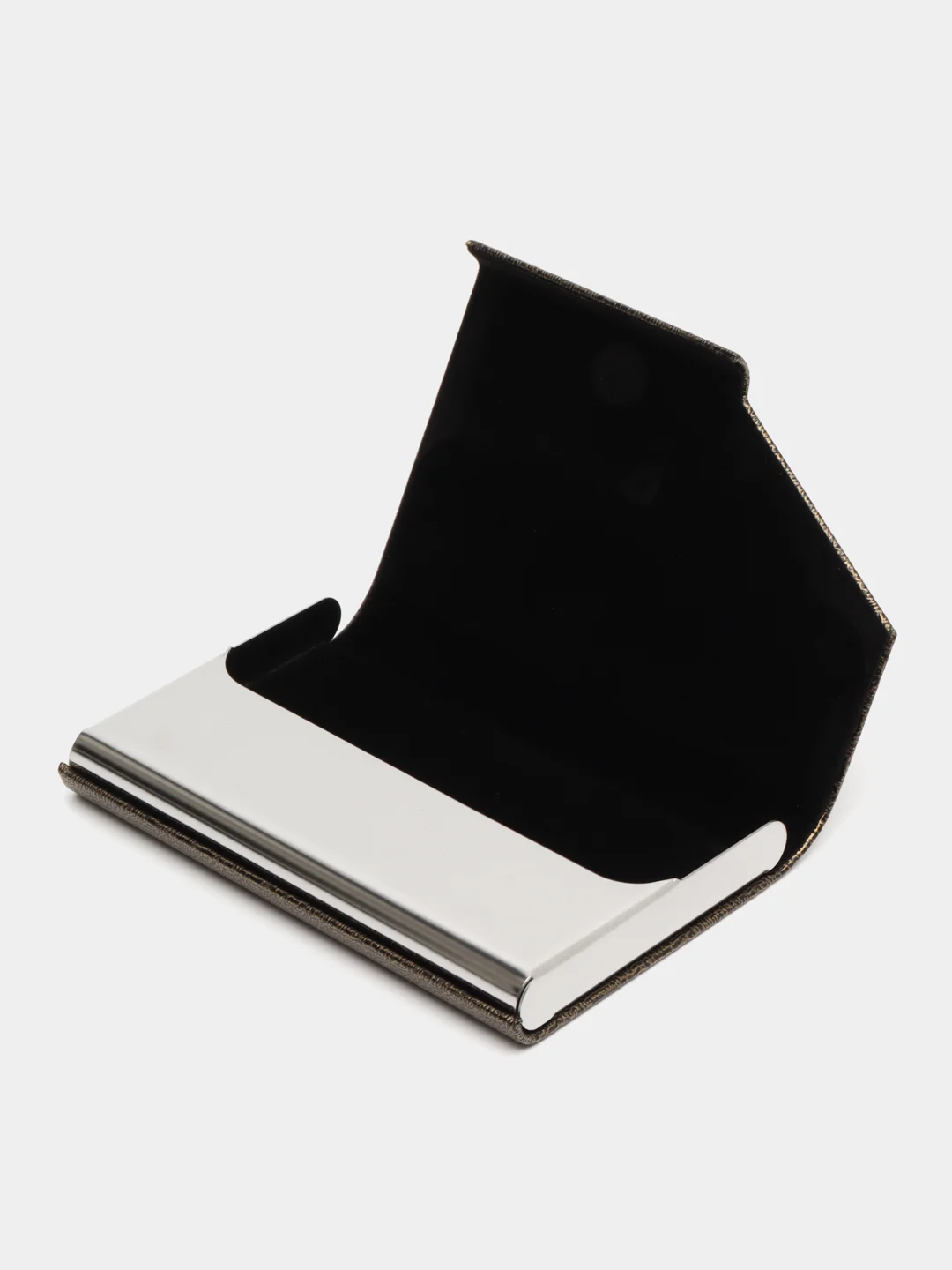 Хаки картхолдер "Magnetic Card Holder" из стали для пластиковых карт и визиток