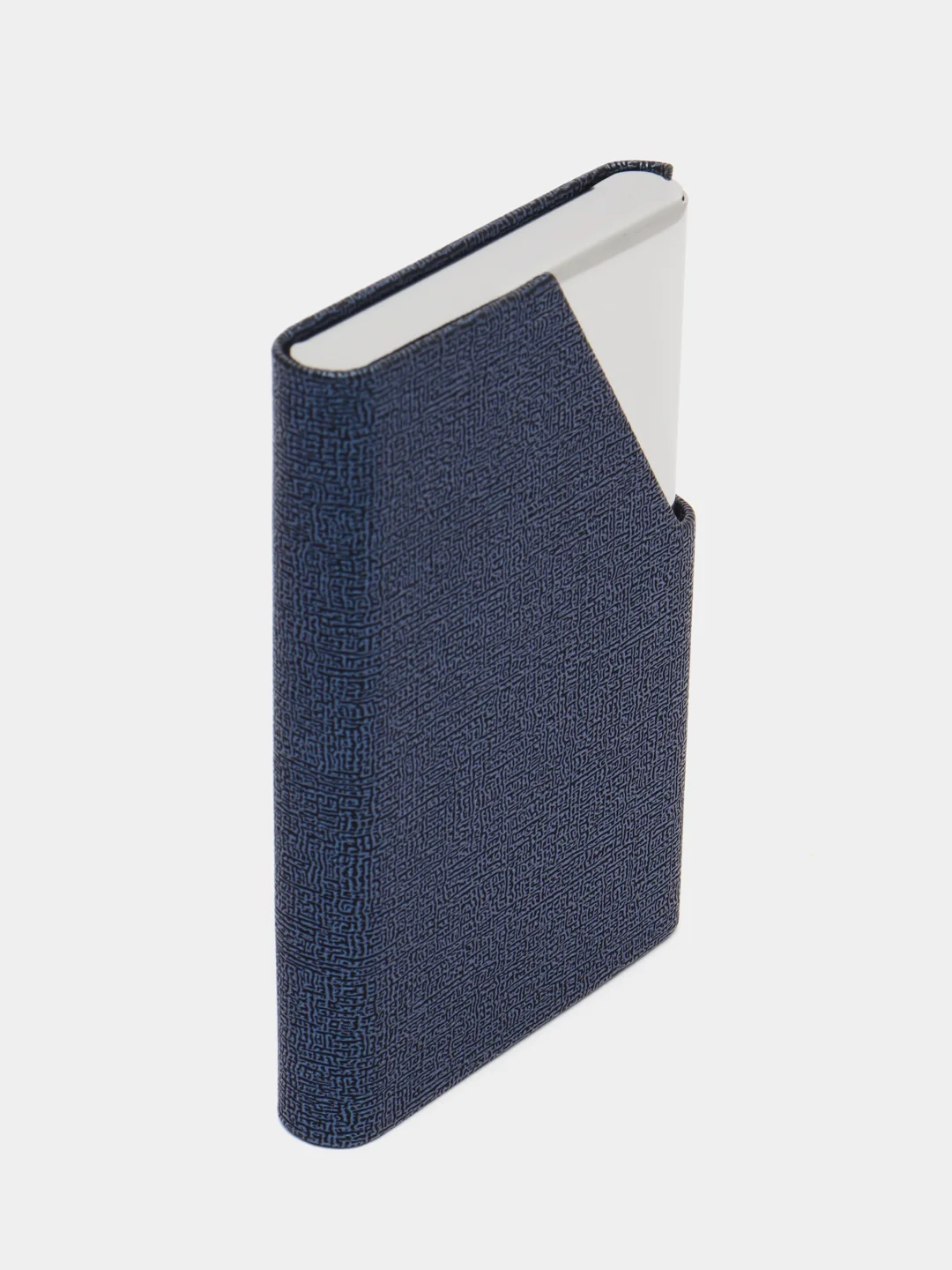 Синий картхолдер "Magnetic Card Holder" из стали для пластиковых карт и визиток