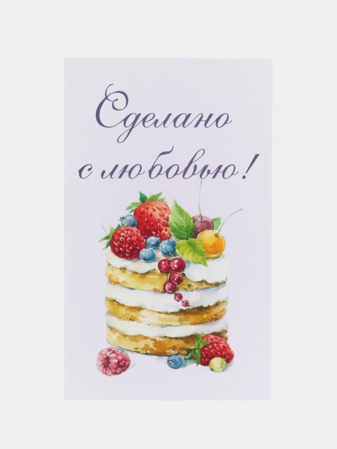 Белый мини-открытки/бирки для кондитера/Дополнение к заказу или подарку/С пожеланиями/90*55 мм