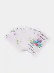 Лазурный мини-открытки/бирки для кондитера/Дополнение к заказу или подарку/С пожеланиями/90*55 мм