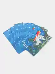 Индиго мини-открытки "С новым годом!"/Набор 10, 20, 30, 50 шт/88*64 мм