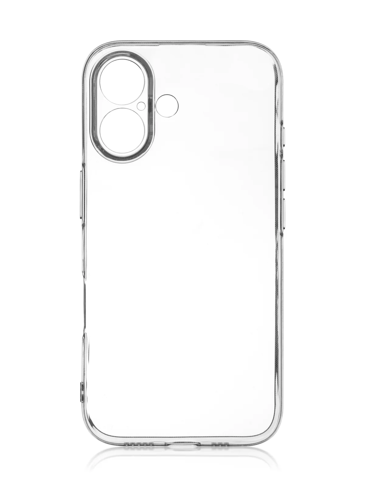 Прозрачный чехол для Apple iPhone 16 силиконовый Rosco прозрачный тонкий с бортиком защитой камер