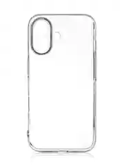 Прозрачный чехол для Apple iPhone 16 силиконовый Rosco прозрачный тонкий с бортиком защитой камер