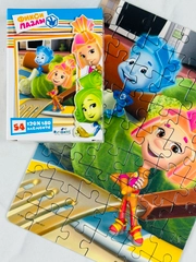 Мозаика пазл головоломка мини фиксики фикси 54 элемента симка игрек нолик