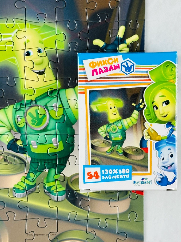 Мозаика пазл головоломка мини фиксики фикси 54 элемента симка игрек нолик